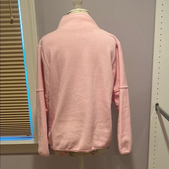 Pink Kids Quarter-Zip Fleece Pullover - Picture 6 of 8